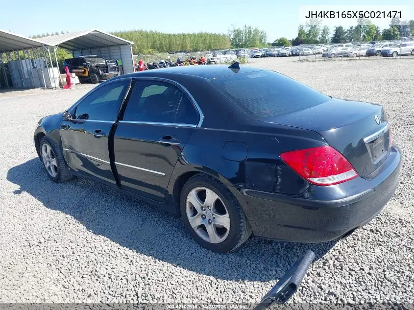 2005 Acura Rl 3.5 VIN: JH4KB165X5C021471 Lot: 42107618