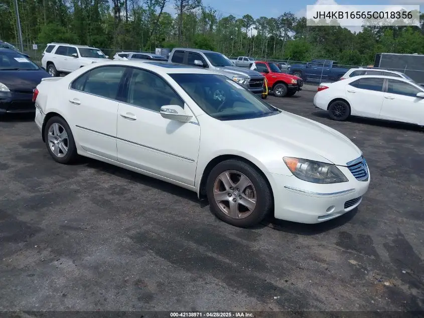 2005 Acura Rl 3.5 VIN: JH4KB16565C018356 Lot: 42138971