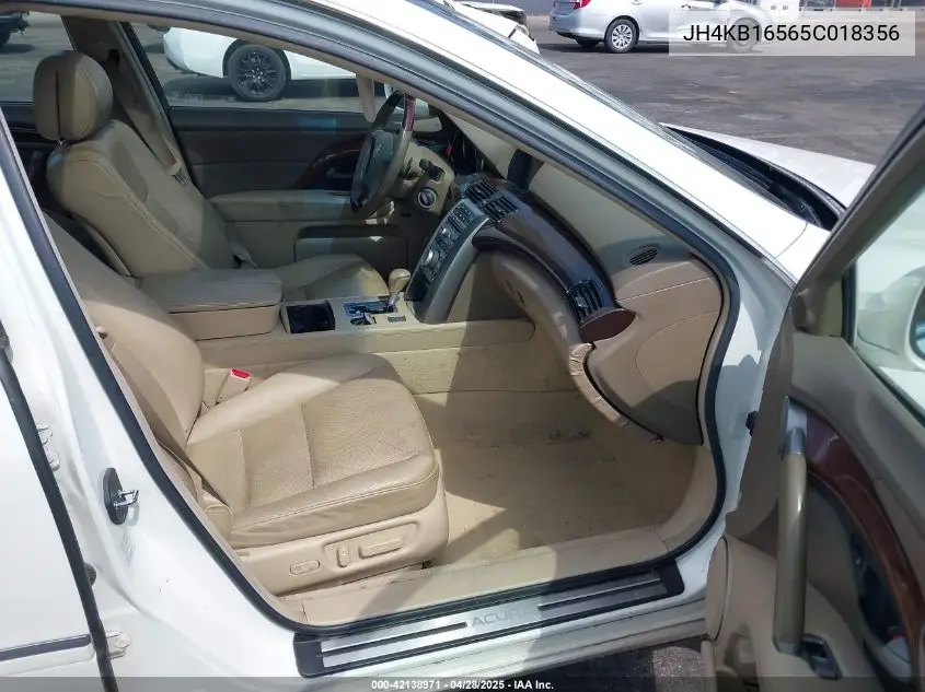 2005 Acura Rl 3.5 VIN: JH4KB16565C018356 Lot: 42138971