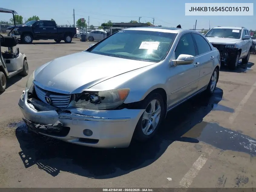 2005 Acura Rl 3.5 VIN: JH4KB16545C016170 Lot: 42164148