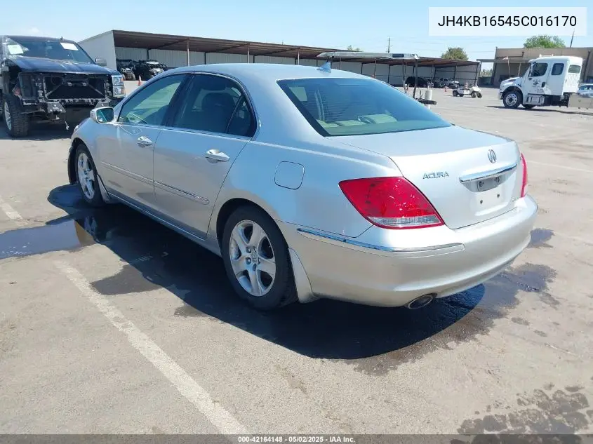 2005 Acura Rl 3.5 VIN: JH4KB16545C016170 Lot: 42164148