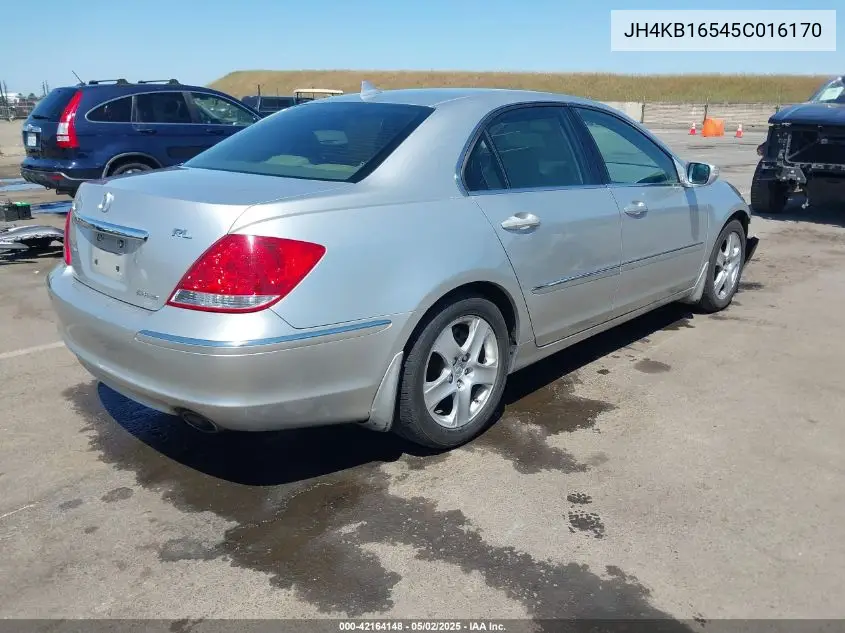2005 Acura Rl 3.5 VIN: JH4KB16545C016170 Lot: 42164148