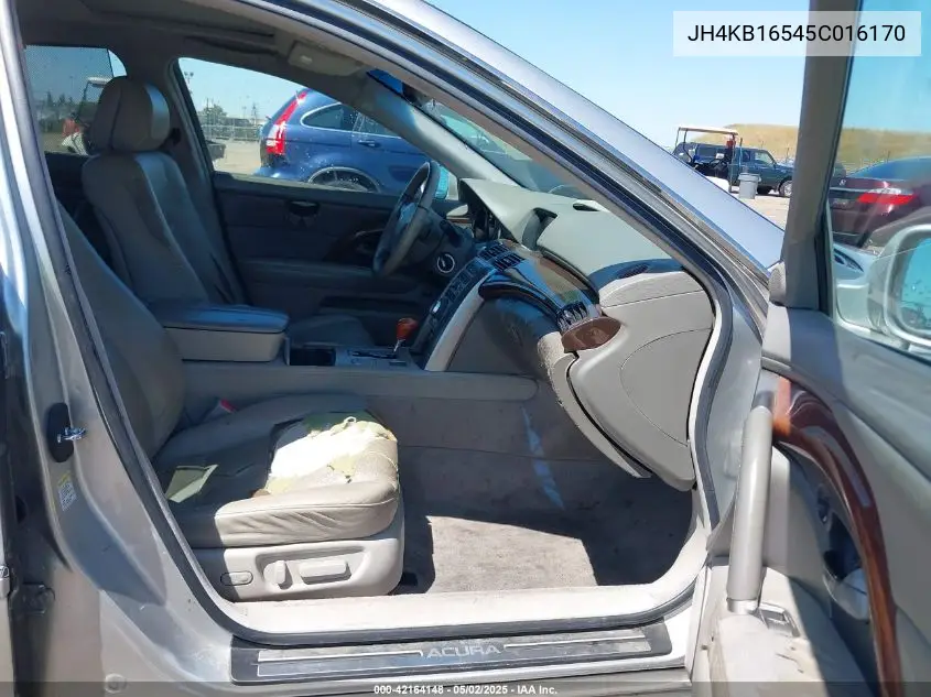 2005 Acura Rl 3.5 VIN: JH4KB16545C016170 Lot: 42164148
