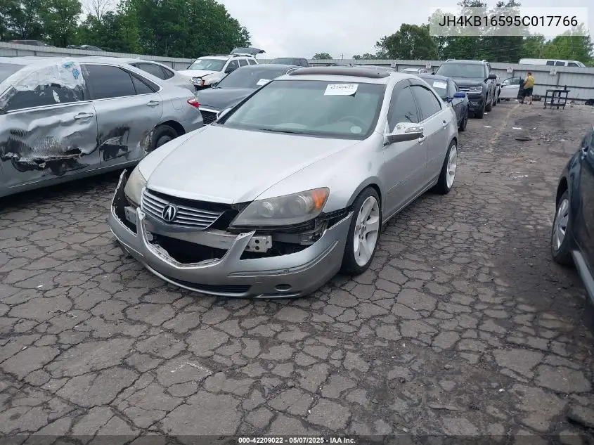 2005 Acura Rl 3.5 VIN: JH4KB16595C017766 Lot: 42209022