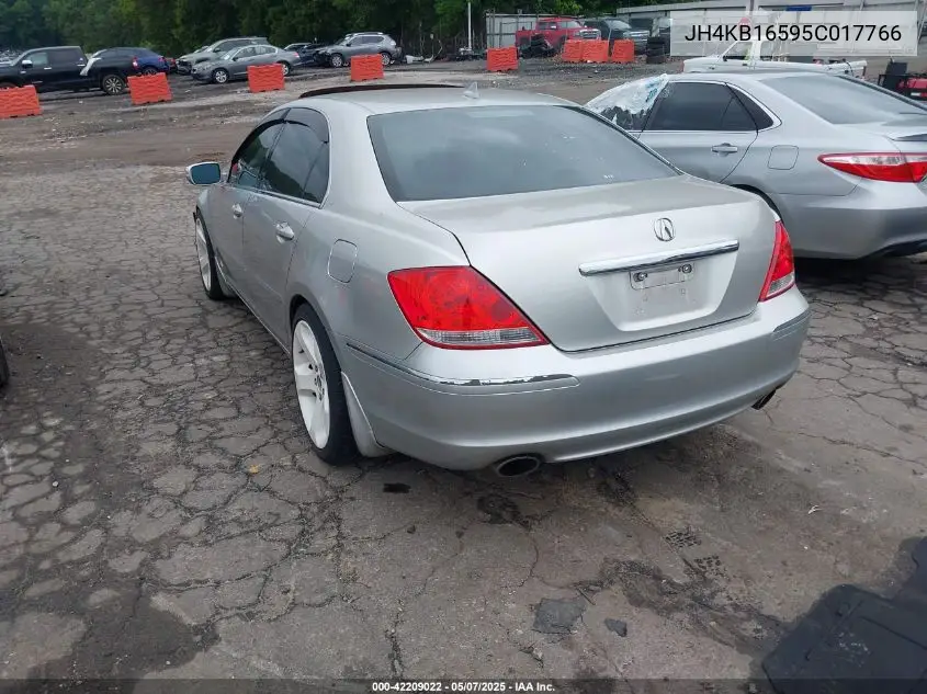 2005 Acura Rl 3.5 VIN: JH4KB16595C017766 Lot: 42209022