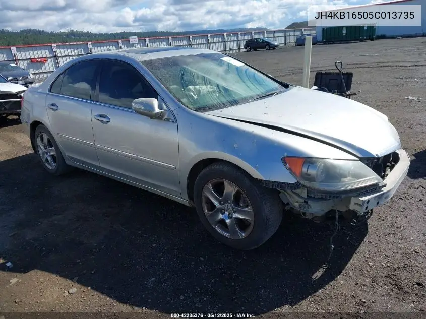 2005 Acura Rl 3.5 VIN: JH4KB16505C013735 Lot: 42235376