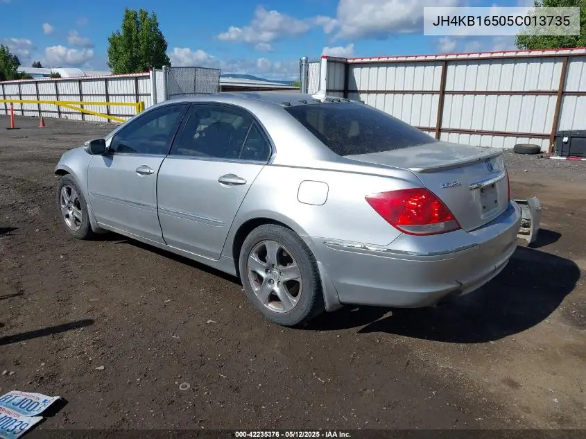 2005 Acura Rl 3.5 VIN: JH4KB16505C013735 Lot: 42235376
