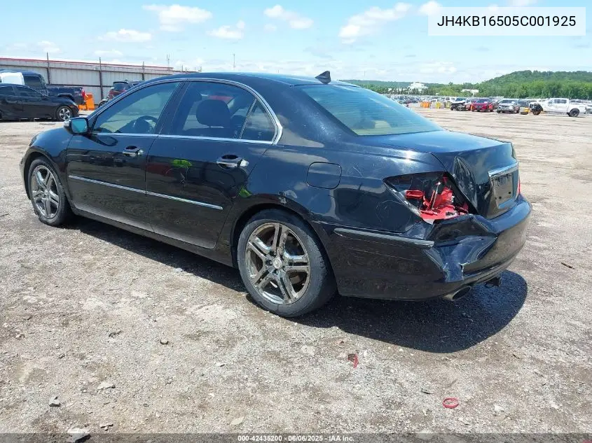 2005 Acura Rl 3.5 VIN: JH4KB16505C001925 Lot: 42435200