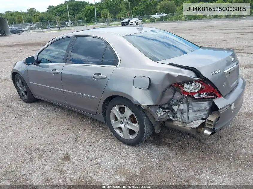 2005 Acura Rl 3.5 VIN: JH4KB16525C003885 Lot: 42524138