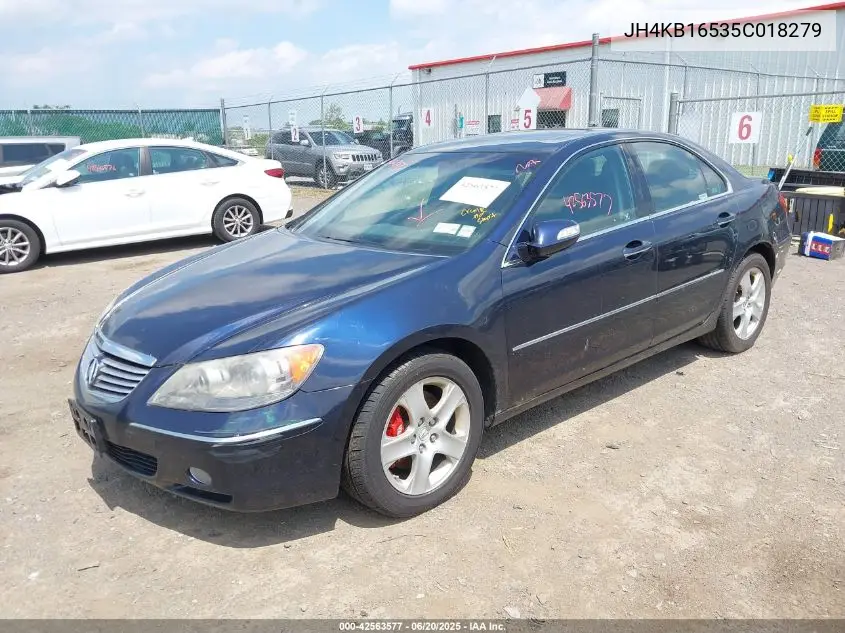 2005 Acura Rl 3.5 VIN: JH4KB16535C018279 Lot: 42563577