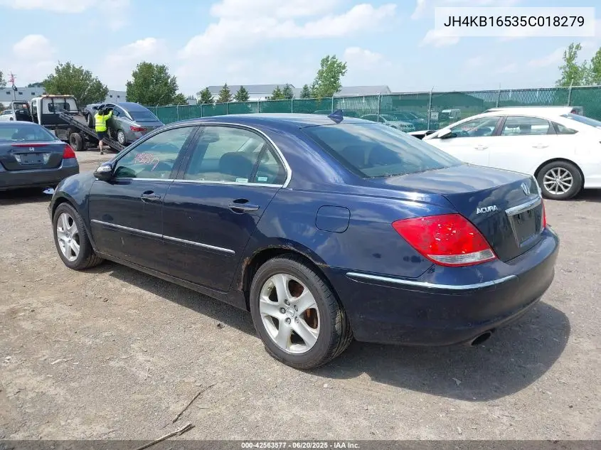 2005 Acura Rl 3.5 VIN: JH4KB16535C018279 Lot: 42563577