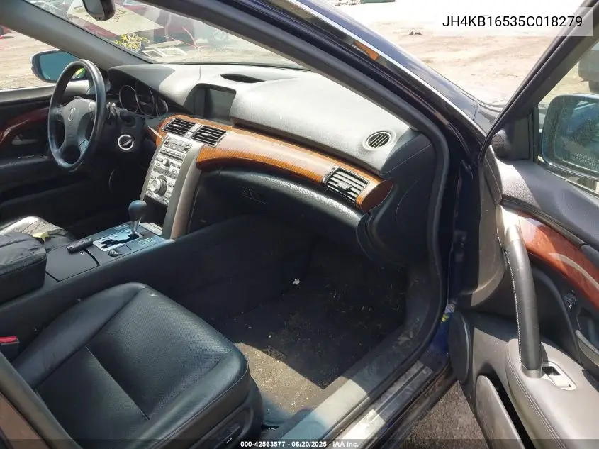 2005 Acura Rl 3.5 VIN: JH4KB16535C018279 Lot: 42563577