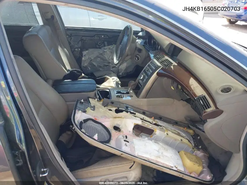 2005 Acura Rl 3.5 VIN: JH4KB16505C020703 Lot: 42599373
