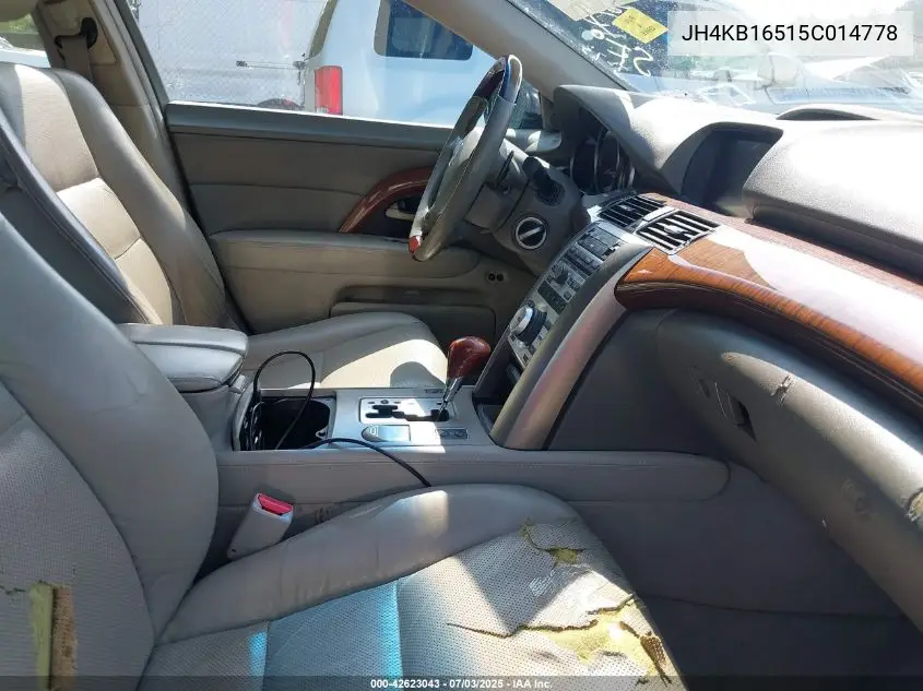 2005 Acura Rl VIN: JH4KB16515C014778 Lot: 42623043