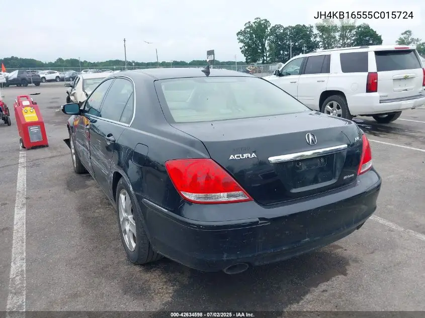2005 Acura Rl 3.5 VIN: JH4KB16555C015724 Lot: 42634598