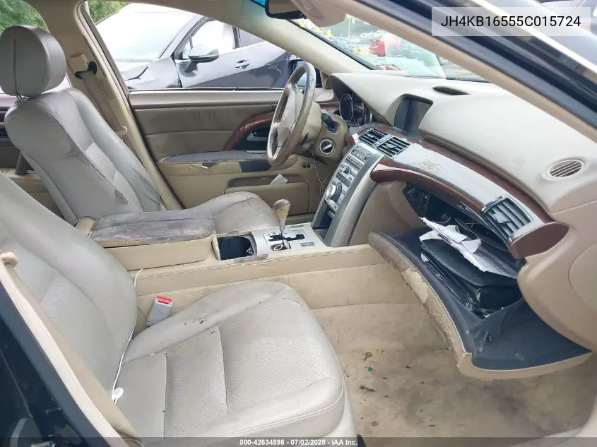 2005 Acura Rl 3.5 VIN: JH4KB16555C015724 Lot: 42634598