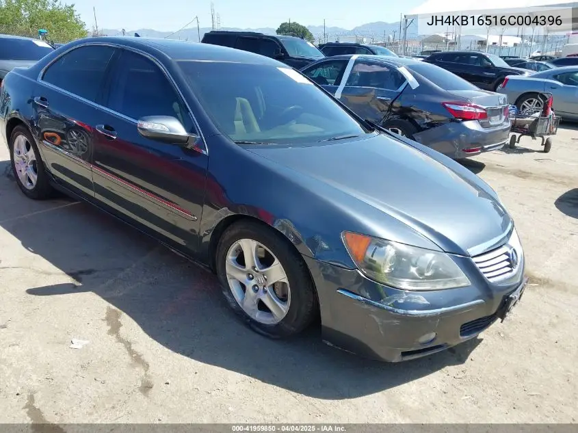 2006 Acura Rl 3.5 VIN: JH4KB16516C004396 Lot: 41959850