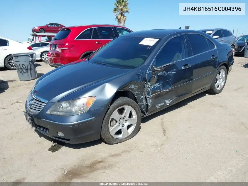 2006 Acura Rl 3.5 VIN: JH4KB16516C004396 Lot: 41959850