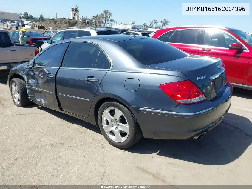 2006 Acura Rl 3.5 VIN: JH4KB16516C004396 Lot: 41959850