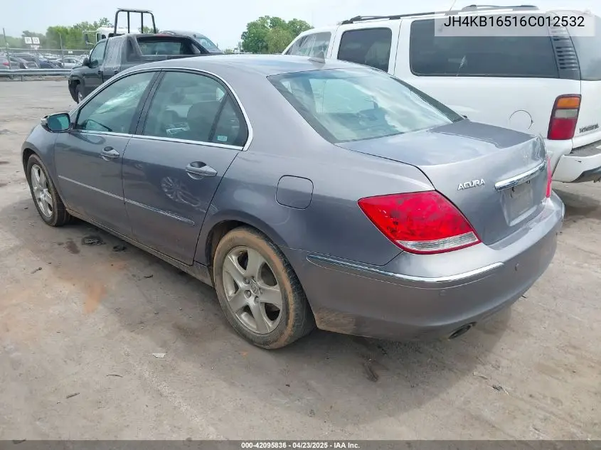 2006 Acura Rl 3.5 VIN: JH4KB16516C012532 Lot: 42095836