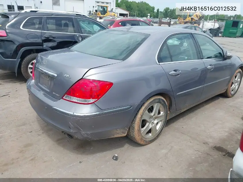 2006 Acura Rl 3.5 VIN: JH4KB16516C012532 Lot: 42095836