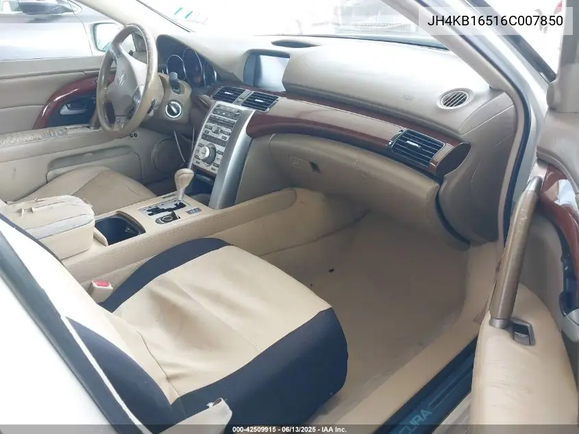 2006 Acura Rl 3.5 VIN: JH4KB16516C007850 Lot: 42509915