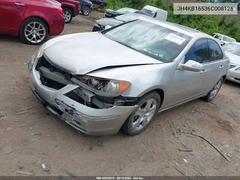 2006 Acura Rl 3.5 VIN: JH4KB16536C008126 Lot: 42542978