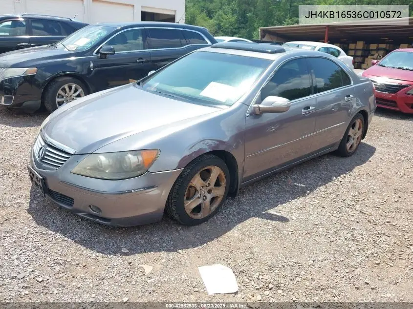 2006 Acura Rl 3.5 VIN: JH4KB16536C010572 Lot: 42562533