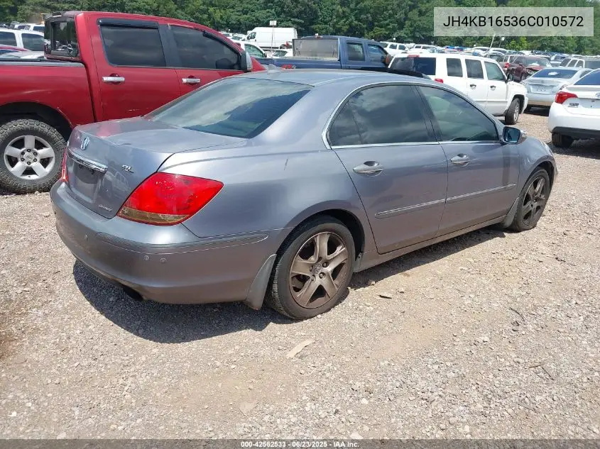 2006 Acura Rl 3.5 VIN: JH4KB16536C010572 Lot: 42562533
