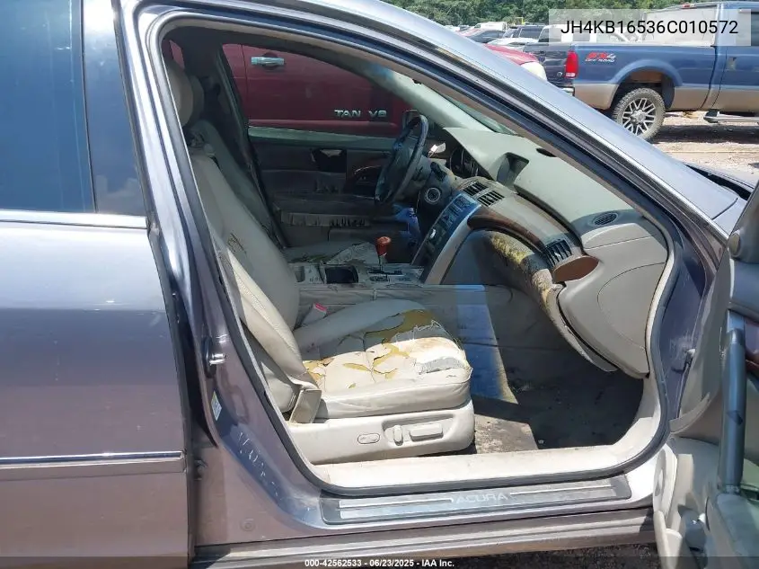 2006 Acura Rl 3.5 VIN: JH4KB16536C010572 Lot: 42562533