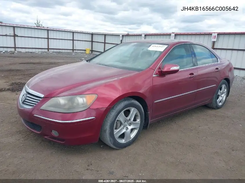 2006 Acura Rl 3.5 VIN: JH4KB16566C005642 Lot: 42613927