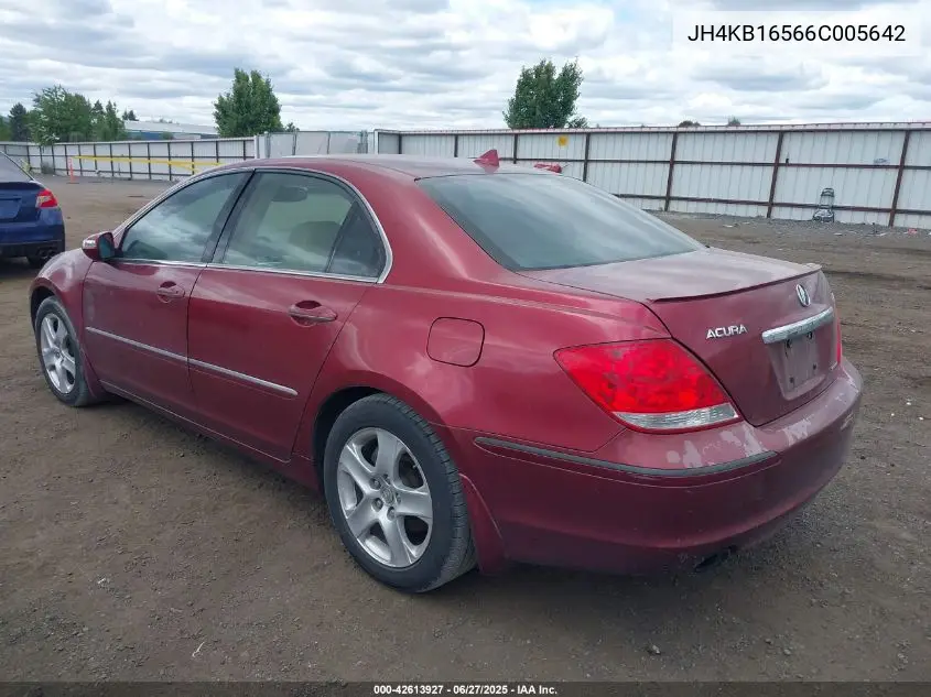 2006 Acura Rl 3.5 VIN: JH4KB16566C005642 Lot: 42613927