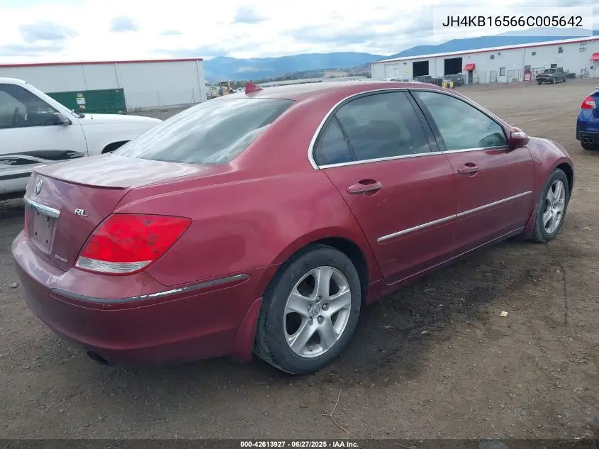 2006 Acura Rl 3.5 VIN: JH4KB16566C005642 Lot: 42613927