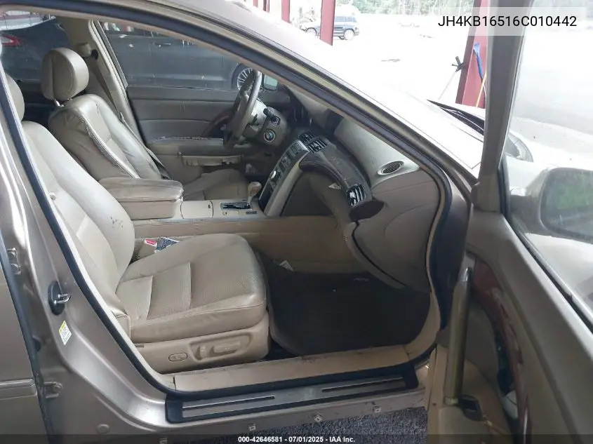 2006 Acura Rl 3.5 VIN: JH4KB16516C010442 Lot: 42646581