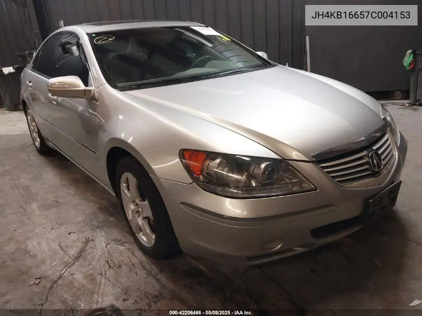 2007 Acura Rl 3.5 VIN: JH4KB16657C004153 Lot: 42206466