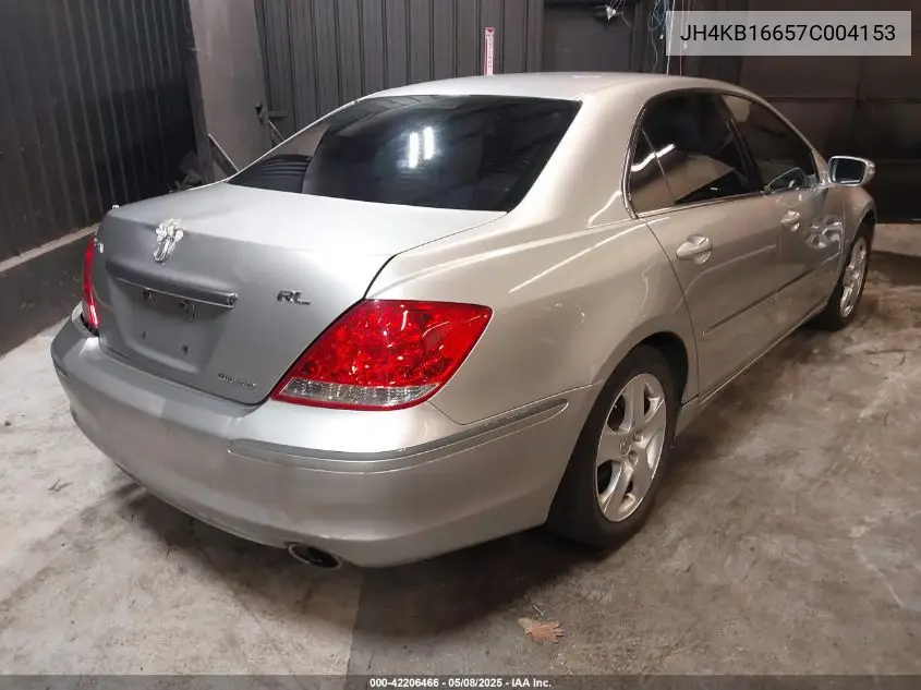 2007 Acura Rl 3.5 VIN: JH4KB16657C004153 Lot: 42206466
