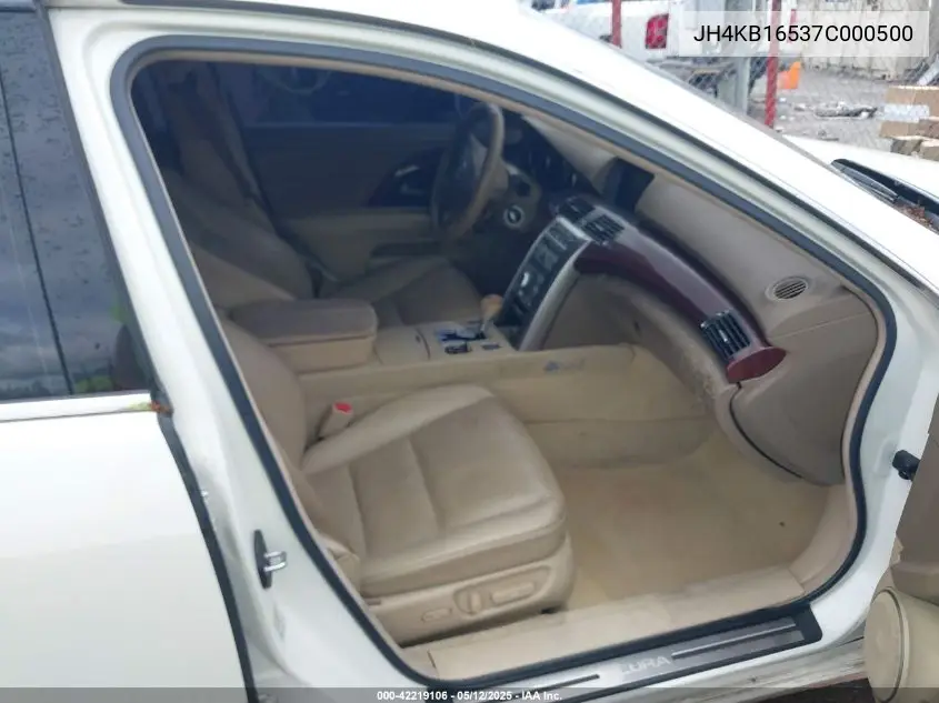 2007 Acura Rl 3.5 VIN: JH4KB16537C000500 Lot: 42219106