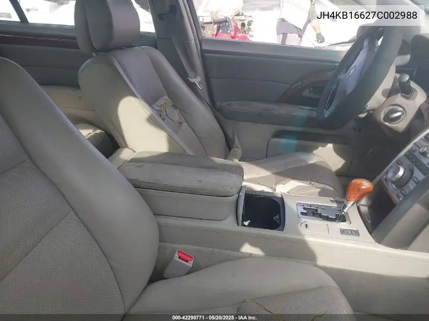 2007 Acura Rl 3.5 VIN: JH4KB16627C002988 Lot: 42298771