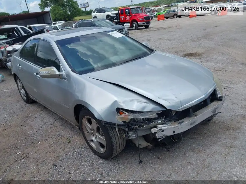 2007 Acura Rl 3.5 VIN: JH4KB16697C001126 Lot: 42574866