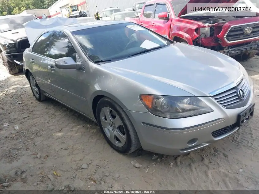 2007 Acura Rl 3.5 VIN: JH4KB16677C003764 Lot: 42760228
