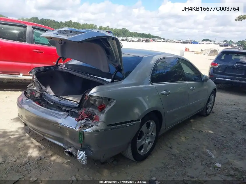 2007 Acura Rl 3.5 VIN: JH4KB16677C003764 Lot: 42760228