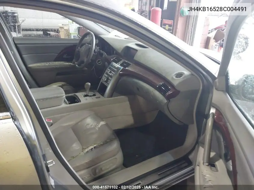 2008 Acura Rl 3.5 VIN: JH4KB16528C004491 Lot: 41571102