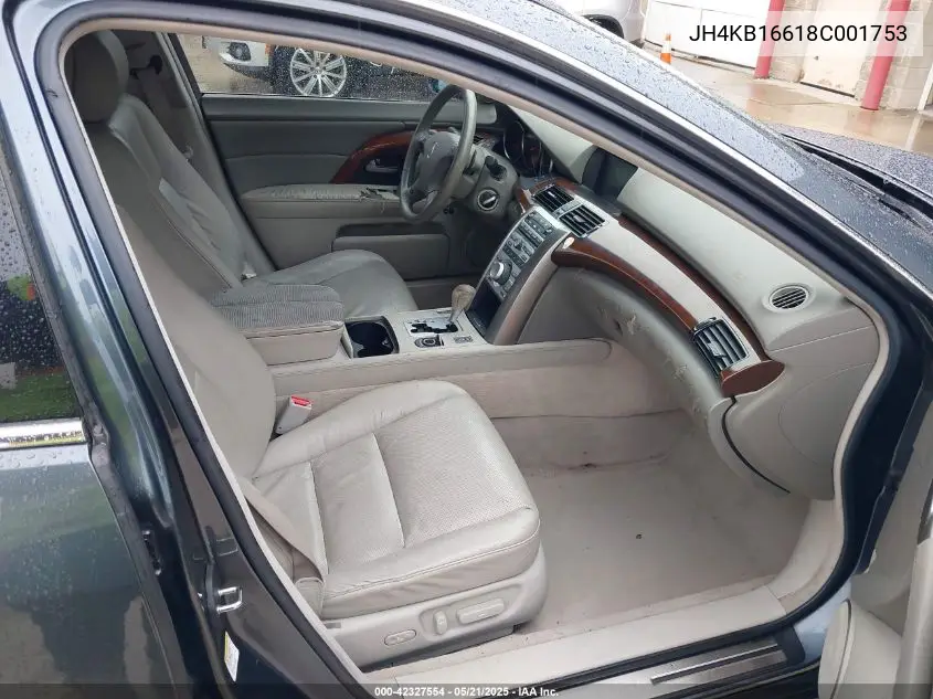 2008 Acura Rl 3.5 VIN: JH4KB16618C001753 Lot: 42327554