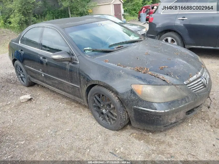 2008 Acura Rl 3.5 VIN: JH4KB16688C002964 Lot: 42802441