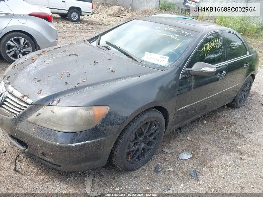 2008 Acura Rl 3.5 VIN: JH4KB16688C002964 Lot: 42802441