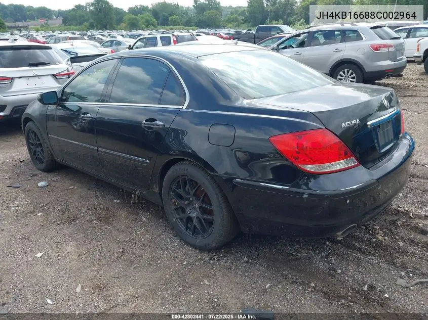 2008 Acura Rl 3.5 VIN: JH4KB16688C002964 Lot: 42802441