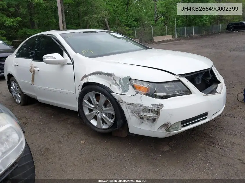 2009 Acura Rl 3.7 VIN: JH4KB26649C002399 Lot: 42136396