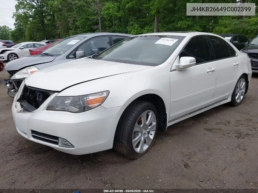 2009 Acura Rl 3.7 VIN: JH4KB26649C002399 Lot: 42136396