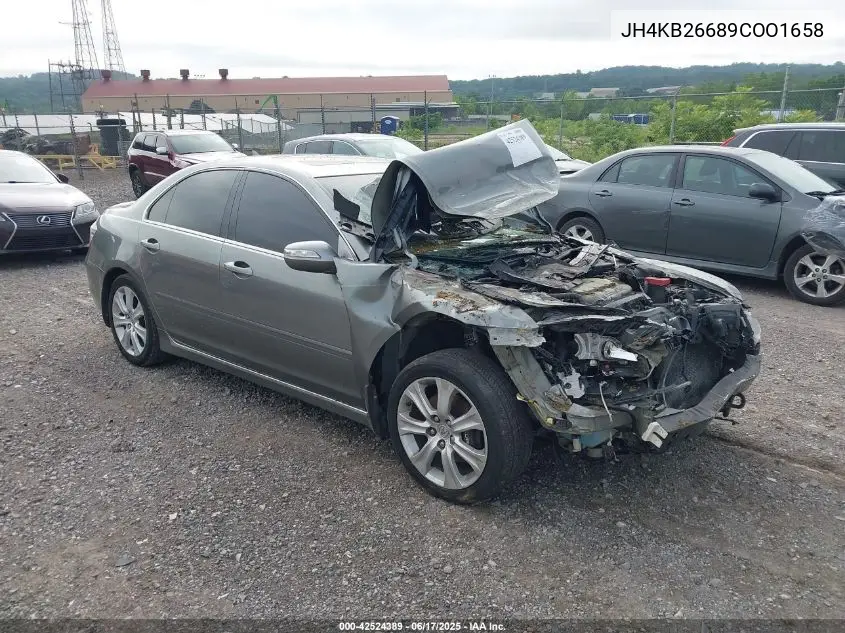 2009 Acura Rl VIN: JH4KB26689COO1658 Lot: 42524389