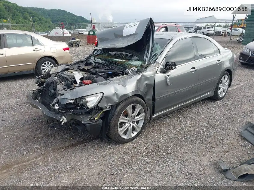 2009 Acura Rl VIN: JH4KB26689COO1658 Lot: 42524389